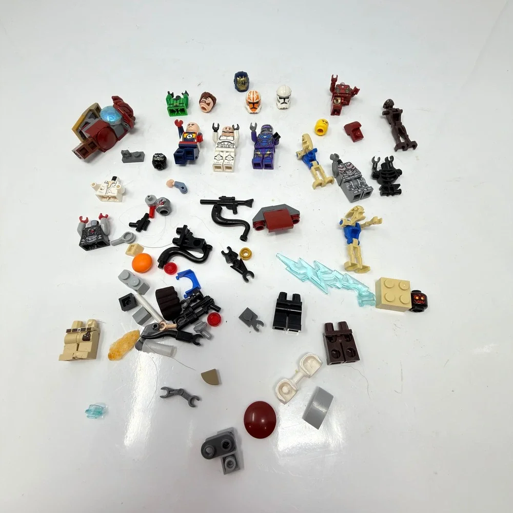 LEGO Minifigure Parts Accessories Lot Star Wars Marvel Multicolor Mixed Pieces